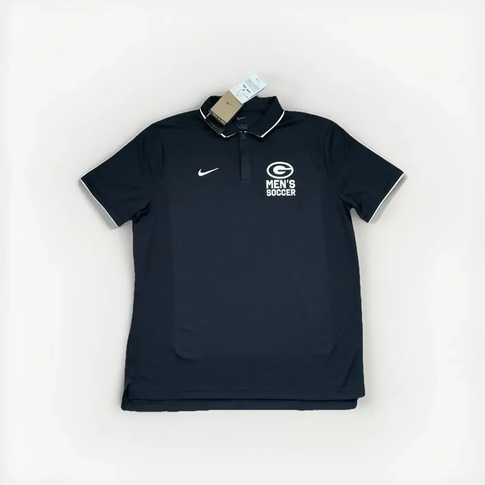 Nike UGA Bulldogs Men’s Soccer Polo Black Dry-Fit UPF 40+ CW3415-010 NWT Size L